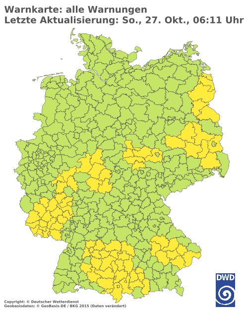 Aktuelle Wetterwarnungen für  Berlin