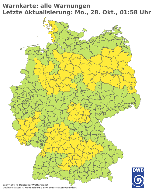 Aktuelle Wetterwarnungen für  Berlin