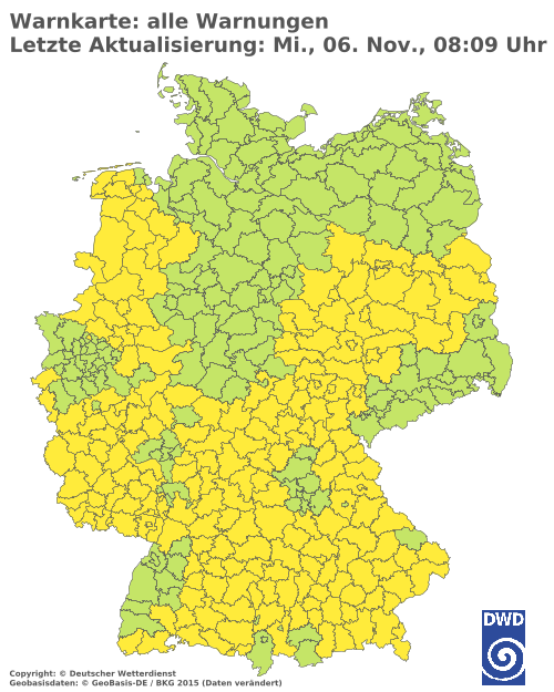 Aktuelle Wetterwarnungen für  Berlin